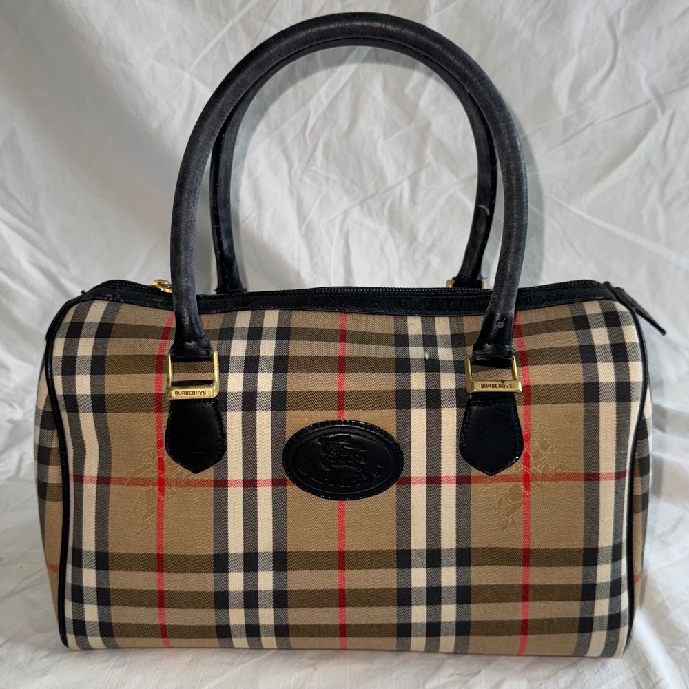 BURBERRY  BOSTON BAG (nova check)